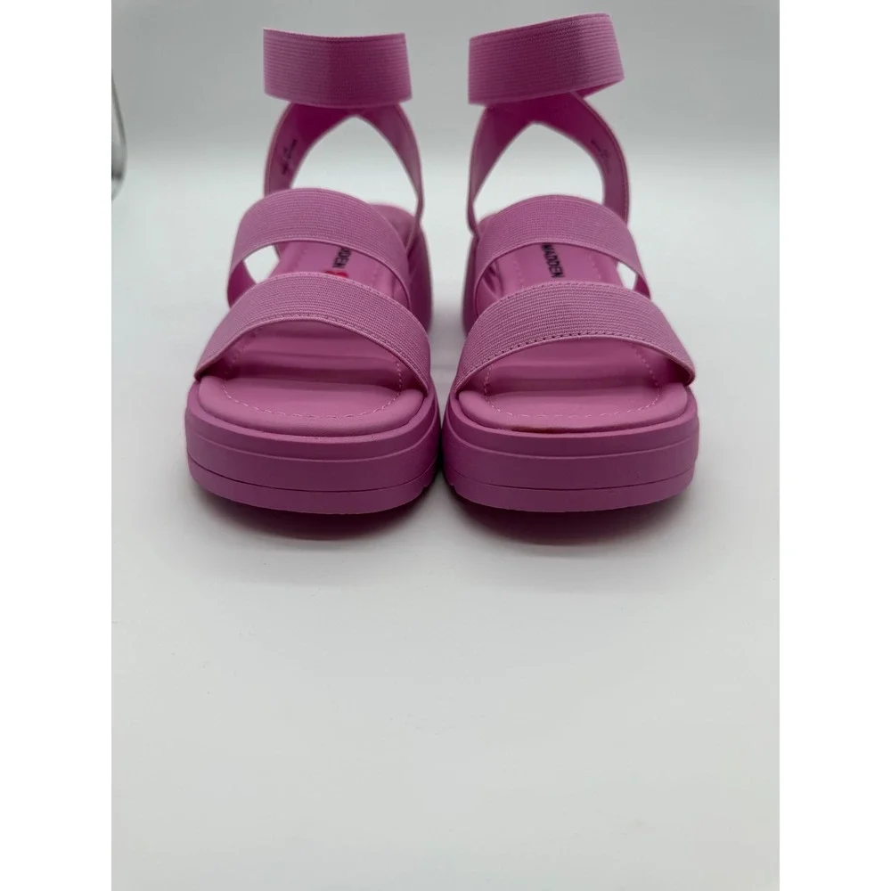 Steve Madden JSAMMIE Pink Platform Elastic Strap Sandals Kids Size‎ 13